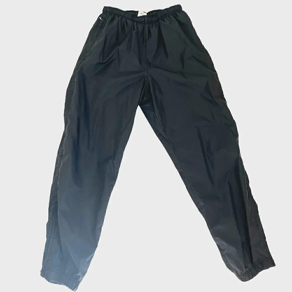 Vtg Y2K Nike Womens Nylon Track Pants12-14 Swoosh Streetwear Hip Hop 80s 90s